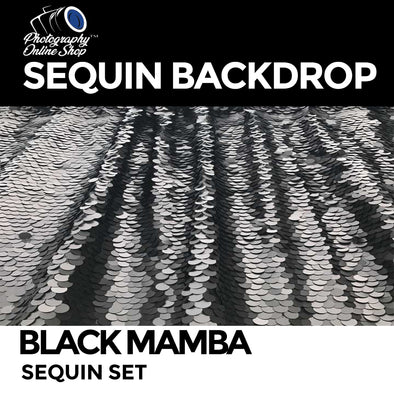 Black Mamba Sequin Backdrop