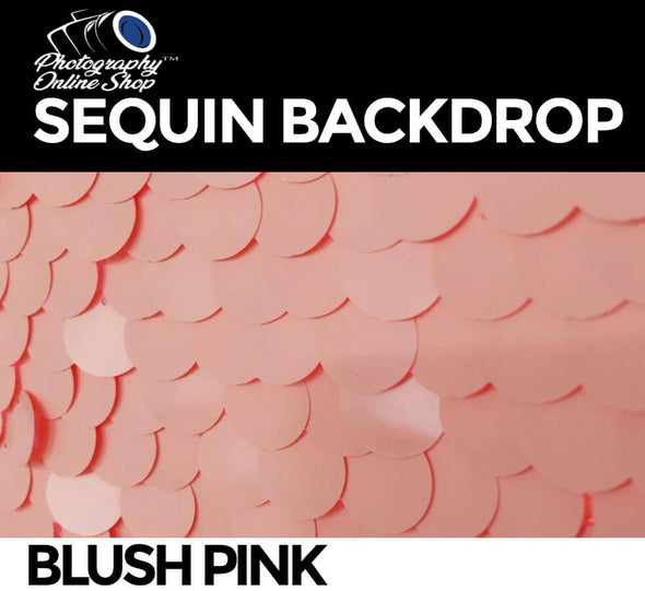 Blush Pink Sequin Backdrop