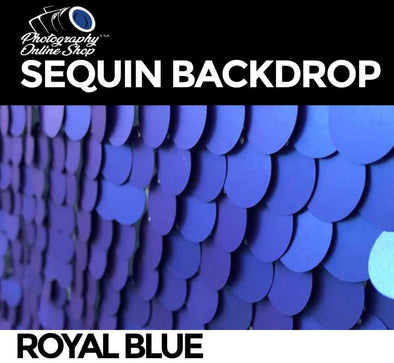 Royal Blue Sequin Backdrop