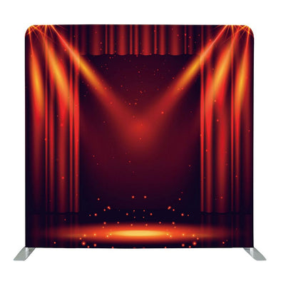 Red Curtain Spotlight Tension Fabric Backdrop